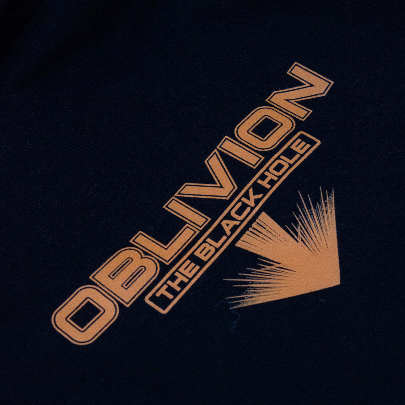 Felpa Oblivion visione dettaglio stampa