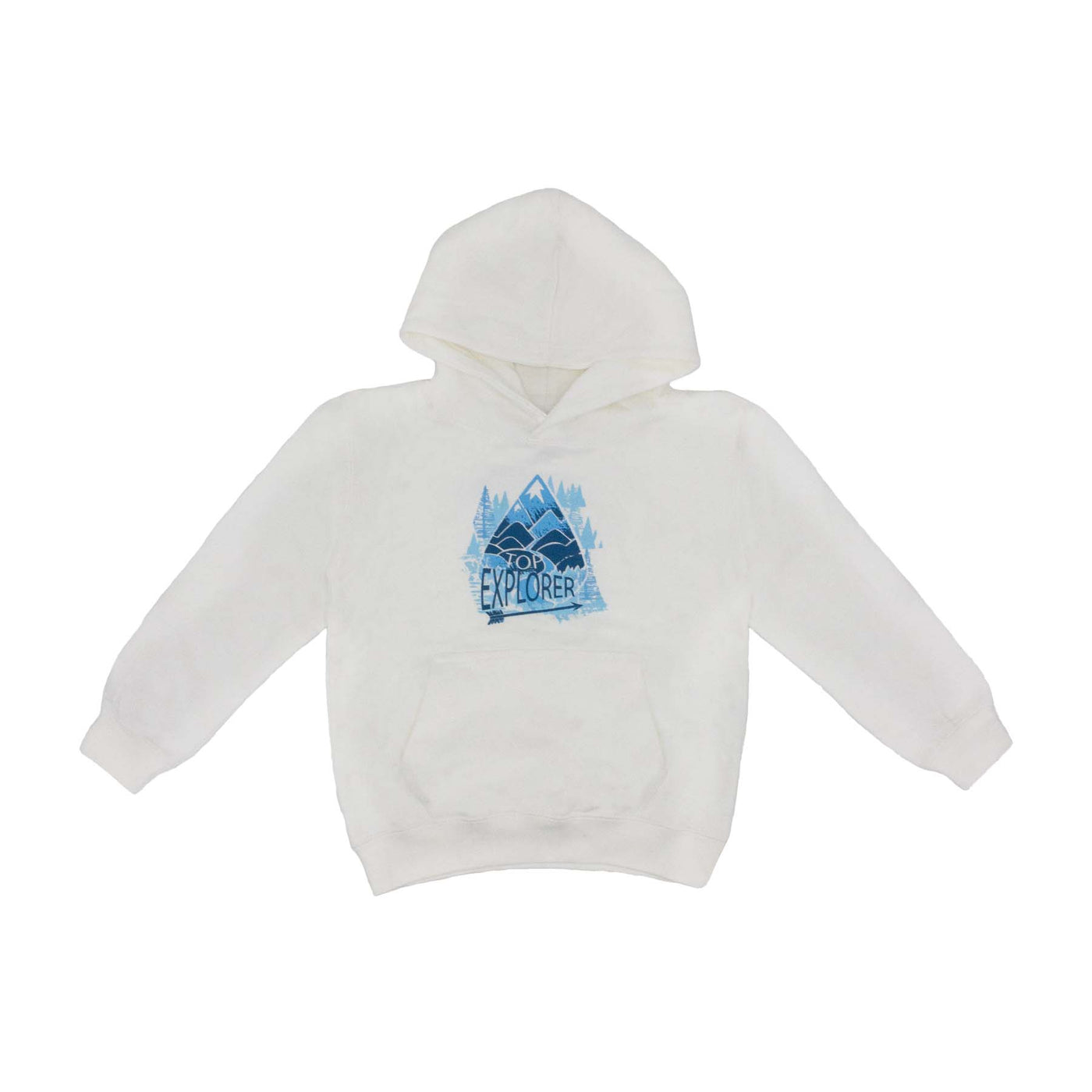 Felpa con cappuccio Mammut colore bianco visione frontale