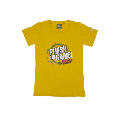 T-Shirt Jumanji® colore giallo con stampa visione frontale