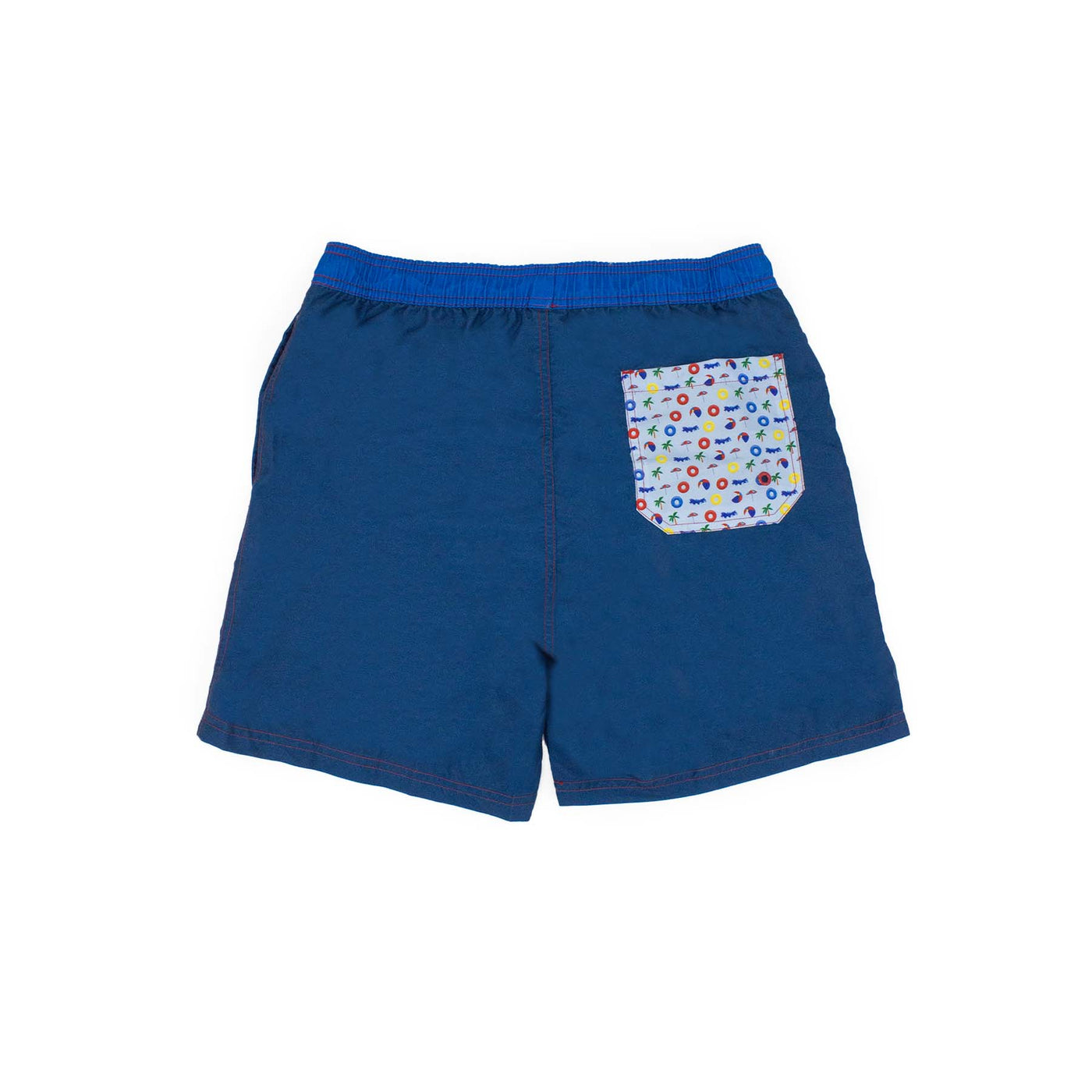 Costume da bagno blu scuro di LEGOLAND Water Park GARDALAND visione retro