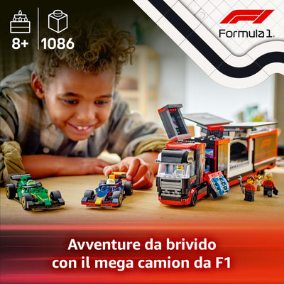 Autotrasportatore F1® con monoposto RB20 e AMR24 F1®