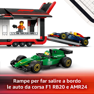 Autotrasportatore F1® con monoposto RB20 e AMR24 F1®