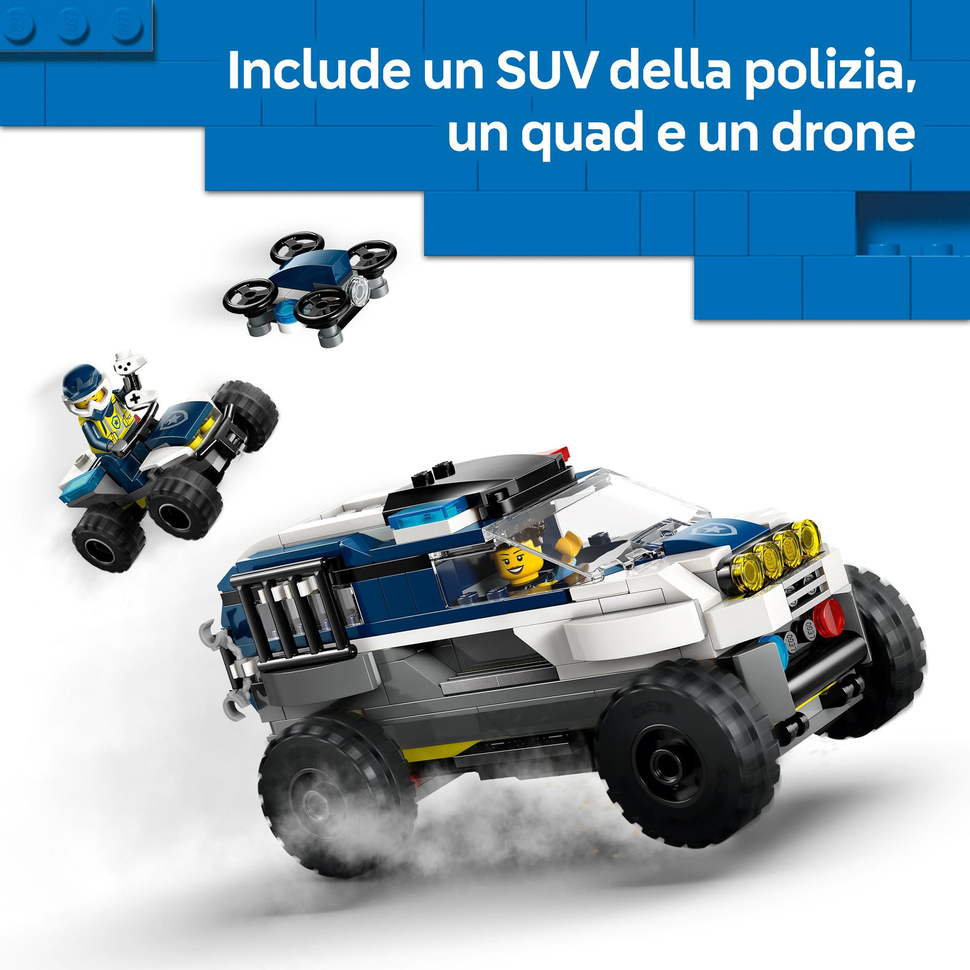 Inseguimento del fuoristrada della polizia