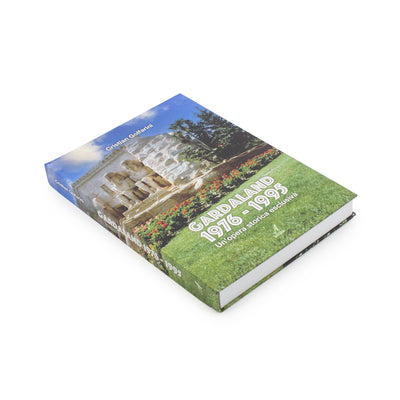 "Gardaland 1976-1995 Un'opera storica esclusiva" visione con prospettiva laterale della copertina del libro