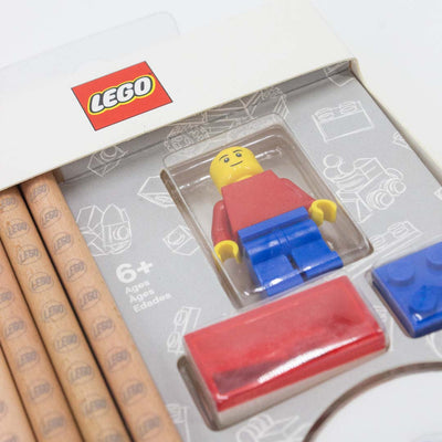 Set di Cancelleria con minifigure LEGO® fotografia dettaglio minifigure del set con zoom
