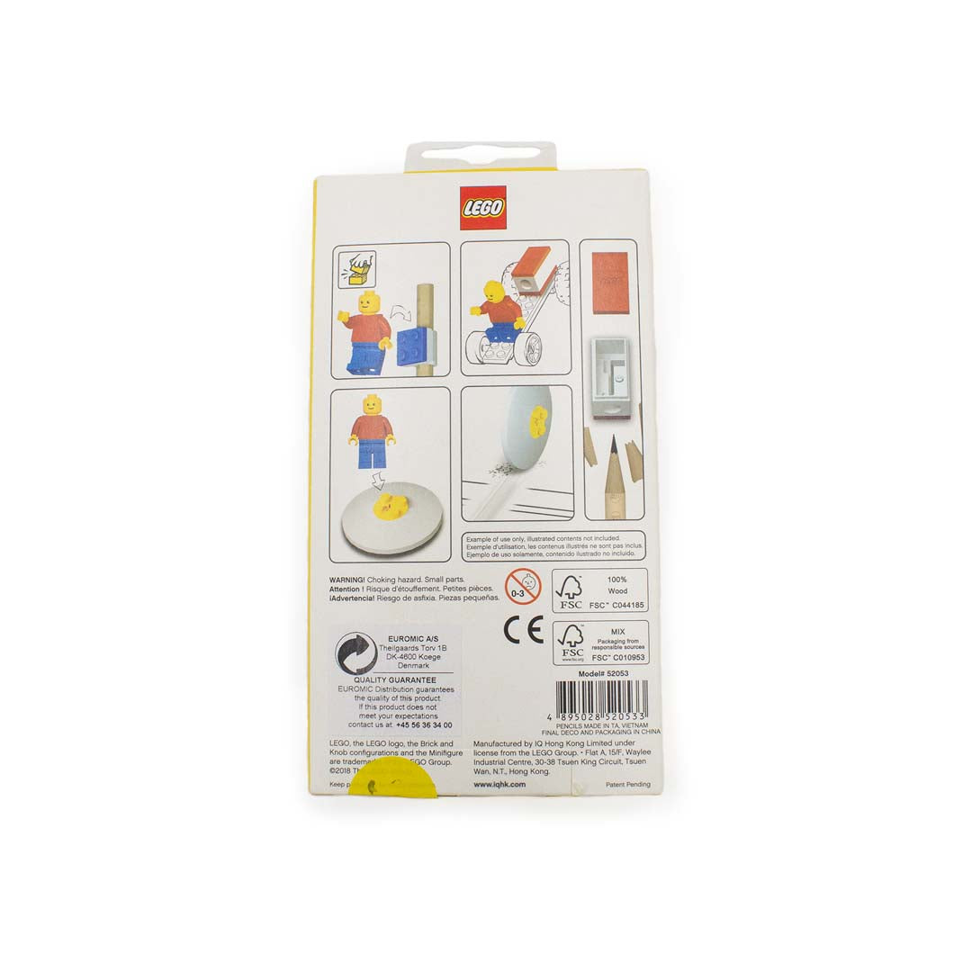 Set di Cancelleria con minifigure LEGO® visione retro della confezione del set