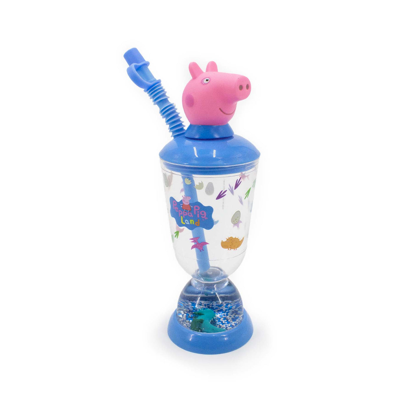 Bicchiere con Cannuccia George visione con prospettiva laterale