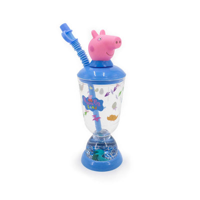 Bicchiere con Cannuccia George visione con prospettiva laterale