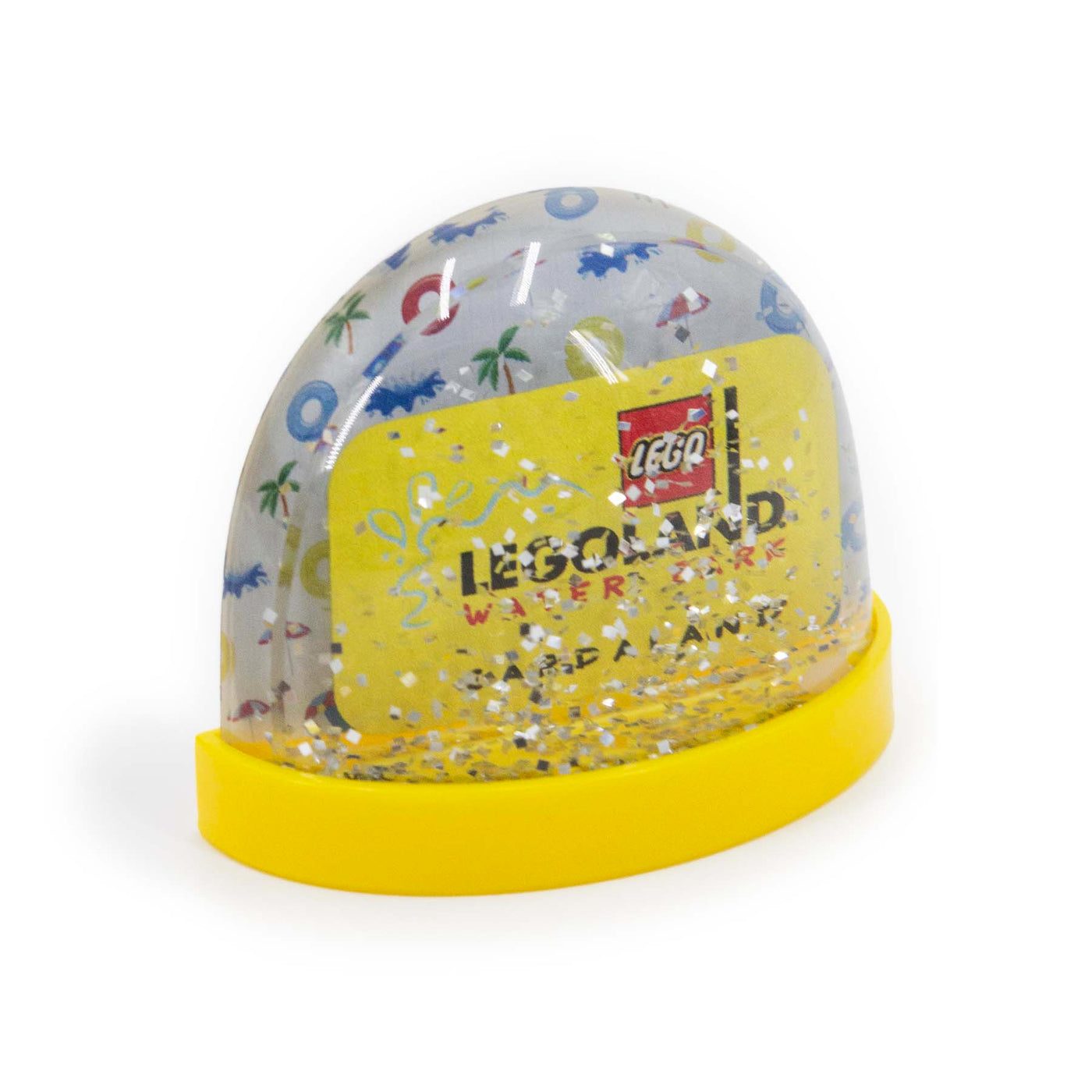 Magnete Acqua LEGOLAND® visione con prospettiva laterale con brillantini sparsi