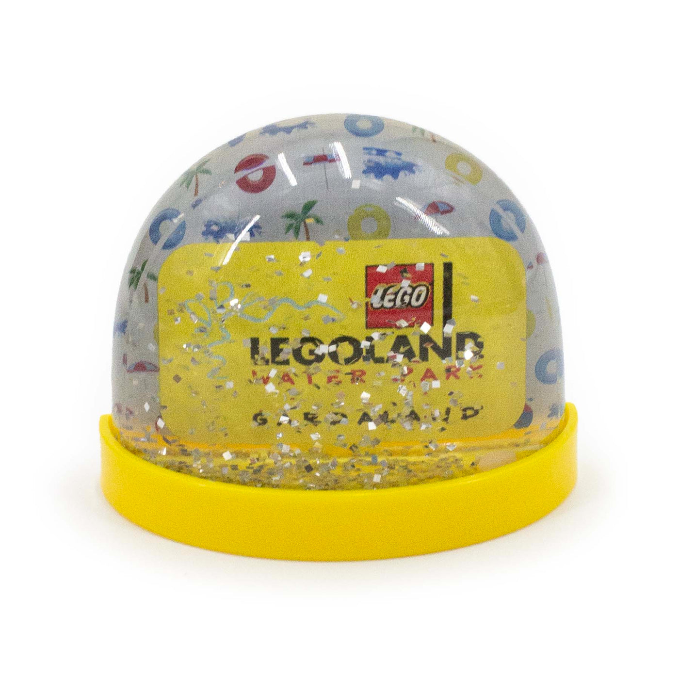 Magnete Acqua LEGOLAND® visione frontale con brillantini sparsi