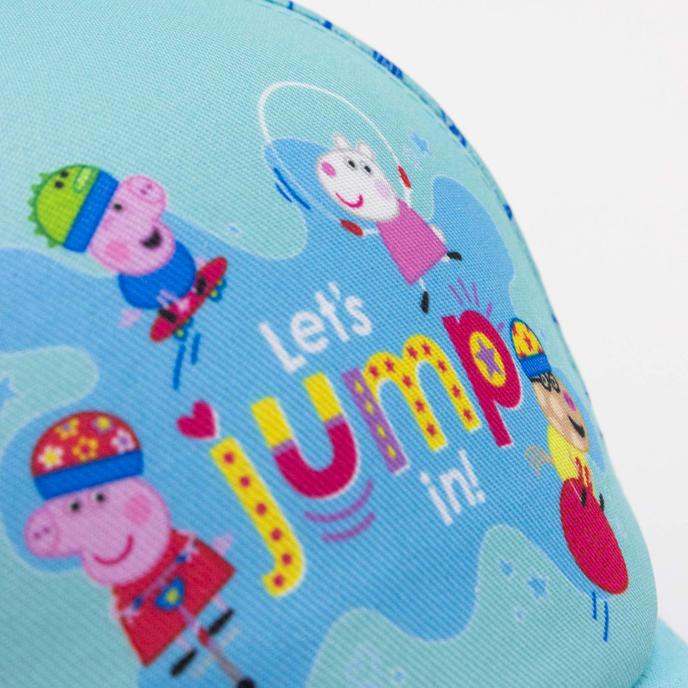 Cappello Peppa Pig visione dettaglio stampa con zoom