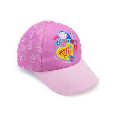 Cappello Peppa e Suzy visione con prospettiva laterale