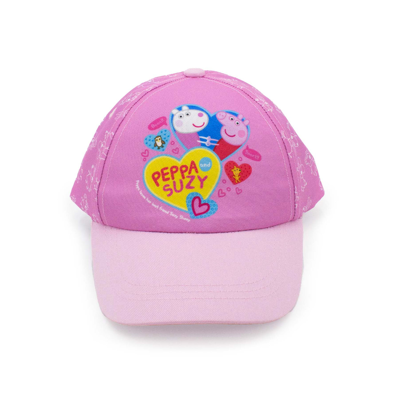 Cappello Peppa e Suzy visione frontale