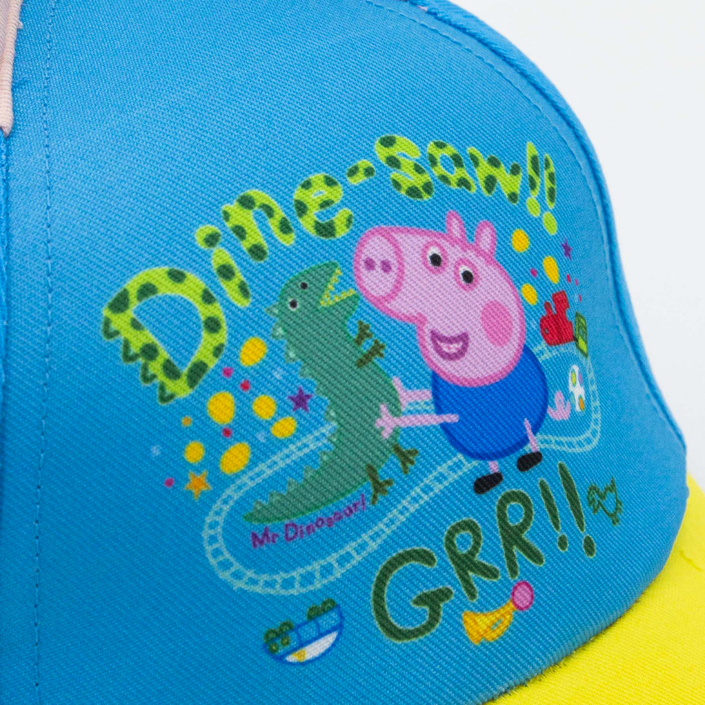 Cappello George con orecchie visione dettaglio stampa con zoom