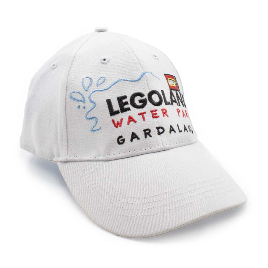 Cappello LEGOLAND® adulti colore bianco visione con prospettiva laterale 