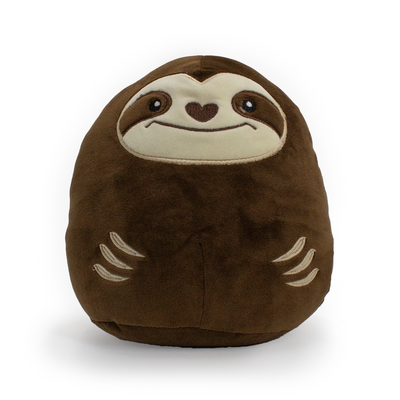 Bradipo Peluche Cuscino visione frontale