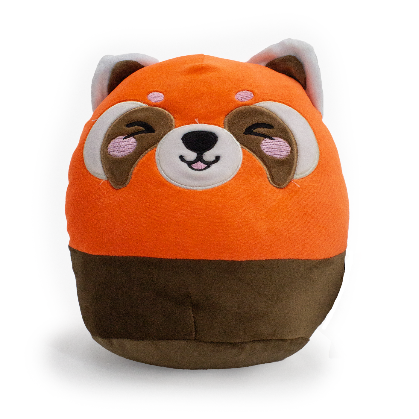 Ru Panda Rosso Peluche Cuscino visione frontale