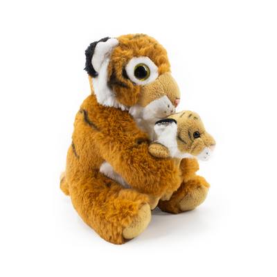 Tigre con Baby visione con prospettiva laterale