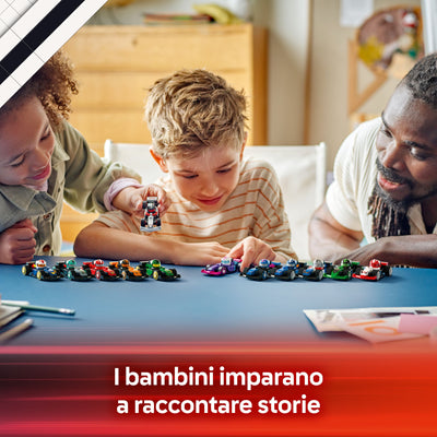 Monoposto di F1® da collezione fotografia promozionale "I bambini imparano a raccontare storie"