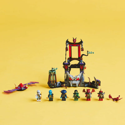 Villaggio della tempesta dragoniano fotografia del set lego completo con disposizione orizzontale