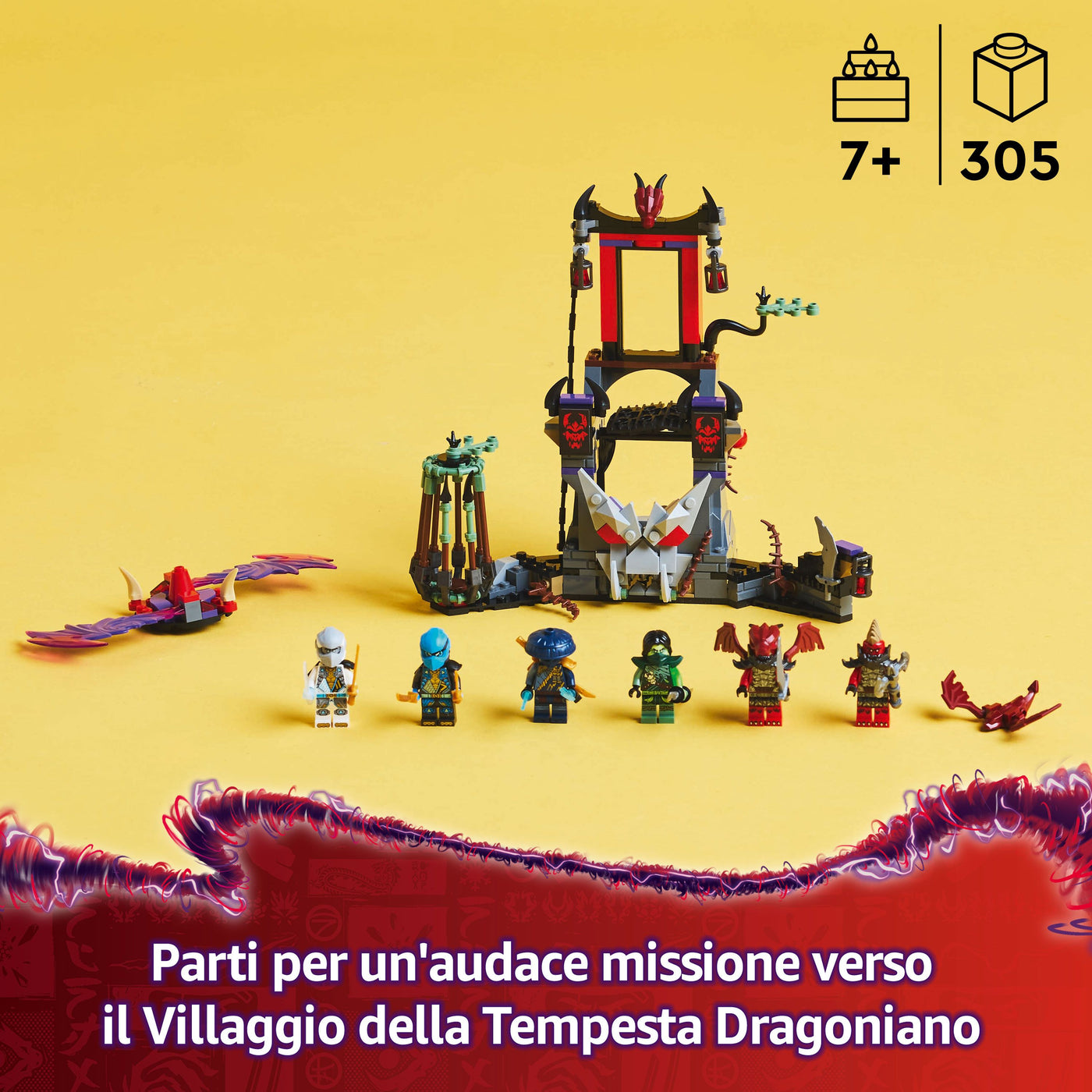 Villaggio della tempesta dragoniano fotografia promozionale "parti per un'audace missione verso il Villaggio della Tempesta Dragoniano"