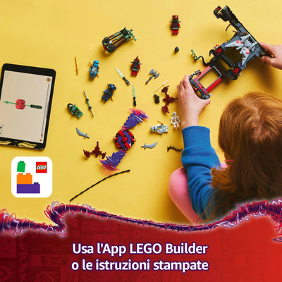Villaggio della tempesta dragoniano fotografia dall'alto del set lego in costruzione "Usa l'App LEGO Builder o le istruzioni stampate"