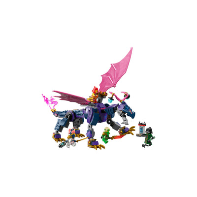 Rontu, il Drago Maestro visione laterale del set lego costruito