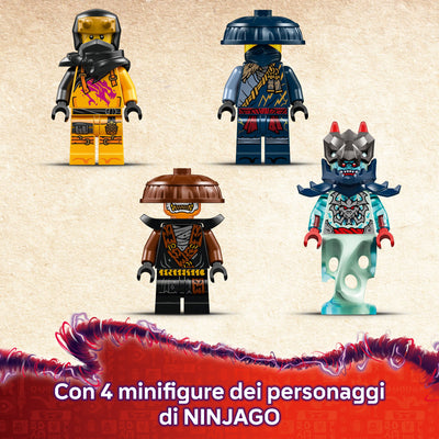 Mech cavalca-drago di Rogue visione dettaglio minifigure incluse