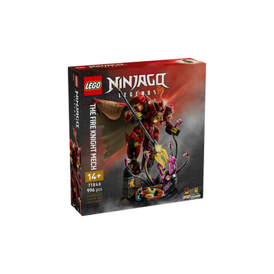 Mech Cavaliere del Fuoco visione con prospettiva laterale della scatola del set lego 