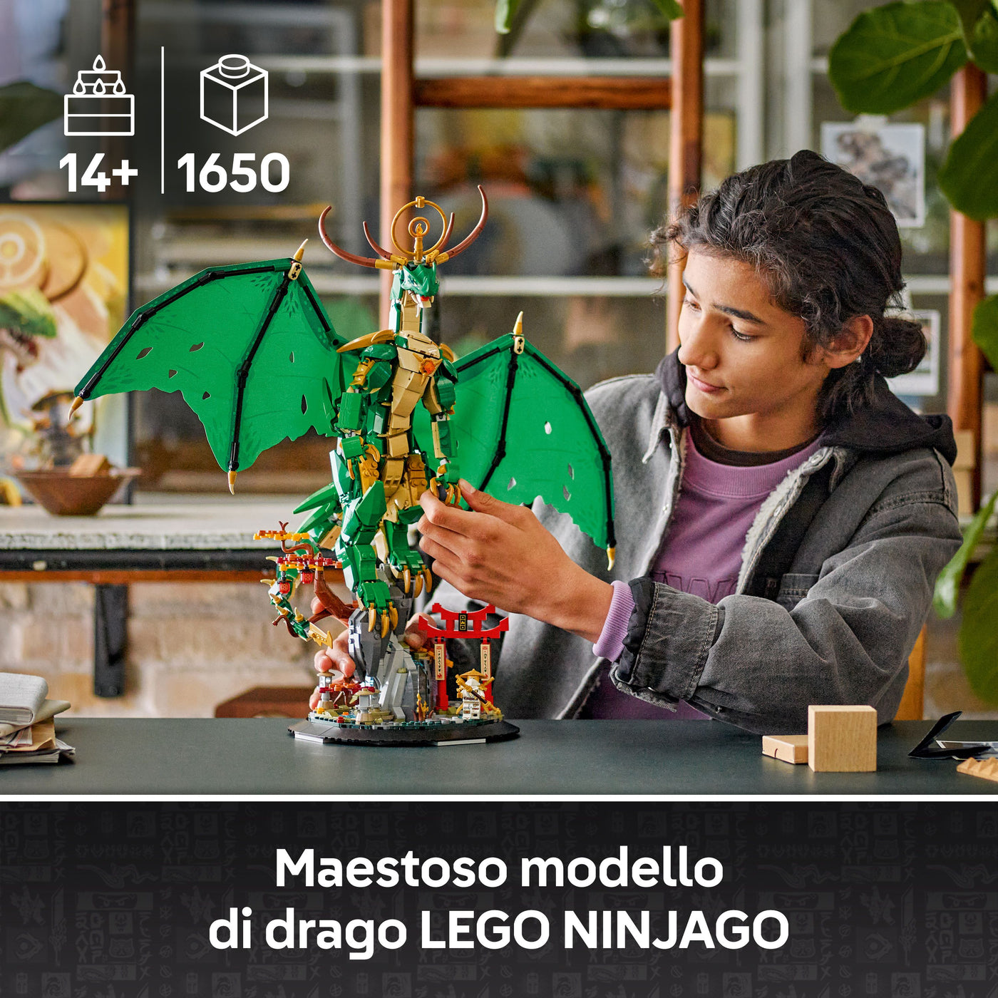 Drago-guardiano fotografia promozionale "Maestoso modello di drago LEGO NINJAGO"