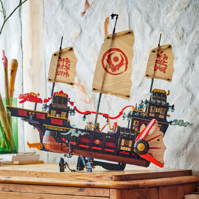 Il Bounty del Tempio fotografia del set lego in ambiente domestico da esposizione