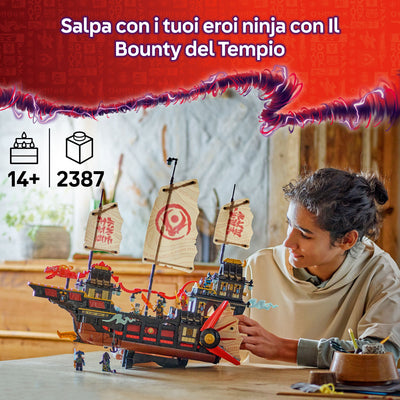 Il Bounty del Tempio fotografia promozionale "Salpa con i tuoi eroi Ninja con Il Bounty del Tempio"