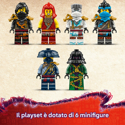 Il Bounty del Tempio visione dettaglio minifigure incluse nel set lego