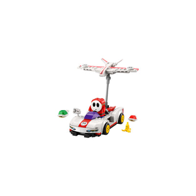 Mario Kart™ – Tipo Timido e ala-P visione con prospettiva laterale del set lego costruito