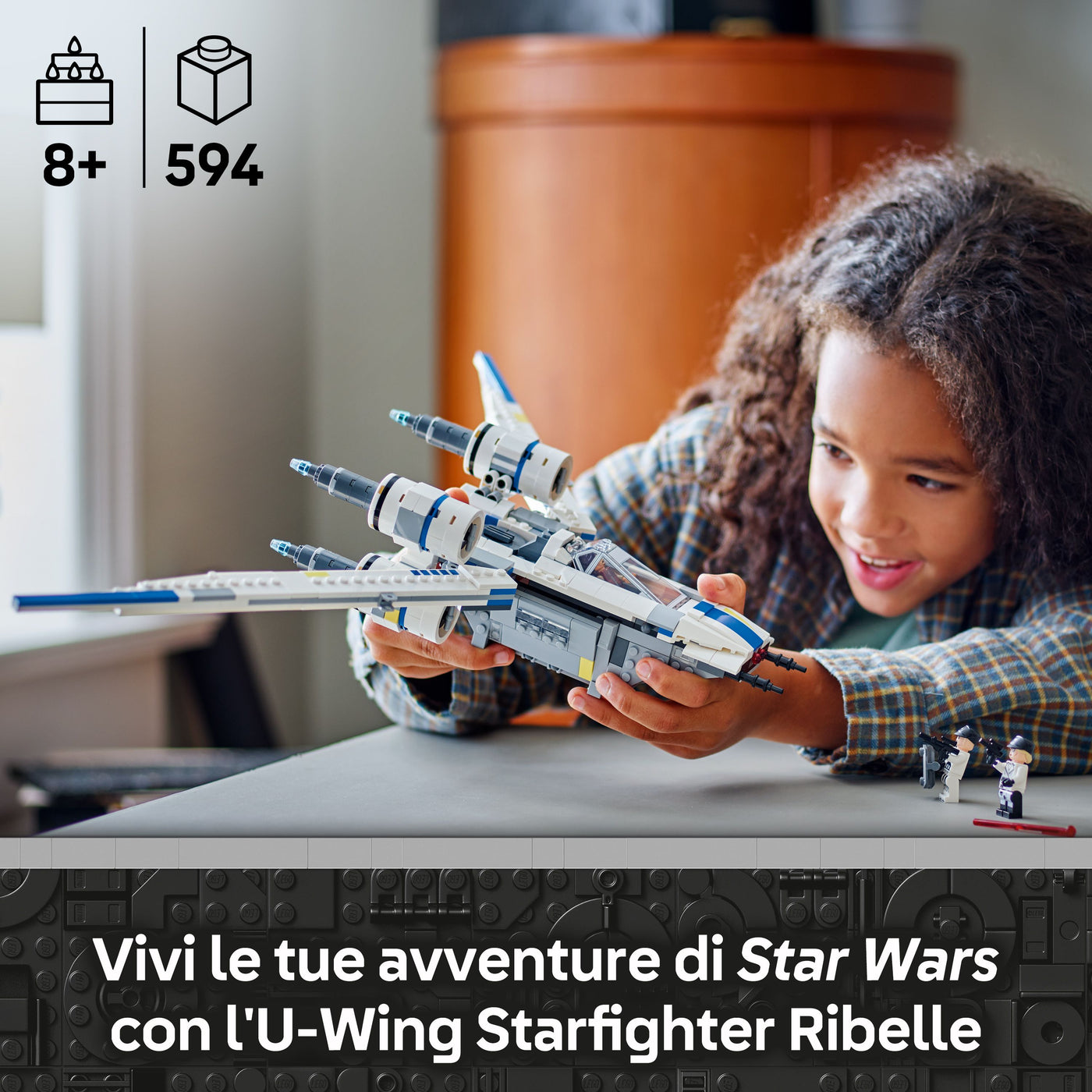 U-Wing Starfighter™ ribelle fotografia promozionale "Vivi le tue avventure di Star Wars con l'U-Wing Starfighter ribelle"