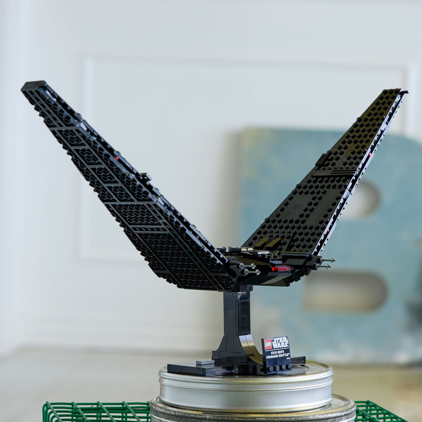 Shuttle di comando di Kylo Ren fotografia del set lego costruito in ambiente domestico da esposizione