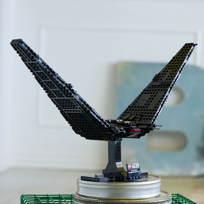 Shuttle di comando di Kylo Ren fotografia del set lego costruito in ambiente domestico da esposizione