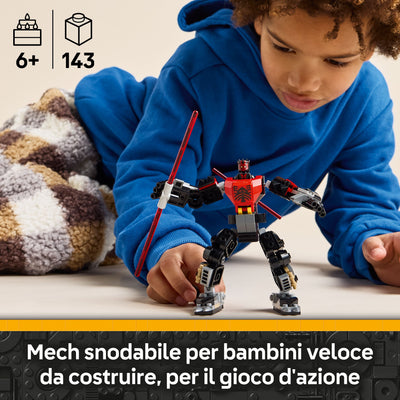 Mech Darth Maul fotografia promozionale "Mech snodabile per bambini veloce da costruire, per il gioco d'azione"