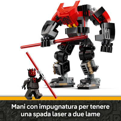 Mech Darth Maul visione dettaglio impugnatura mani