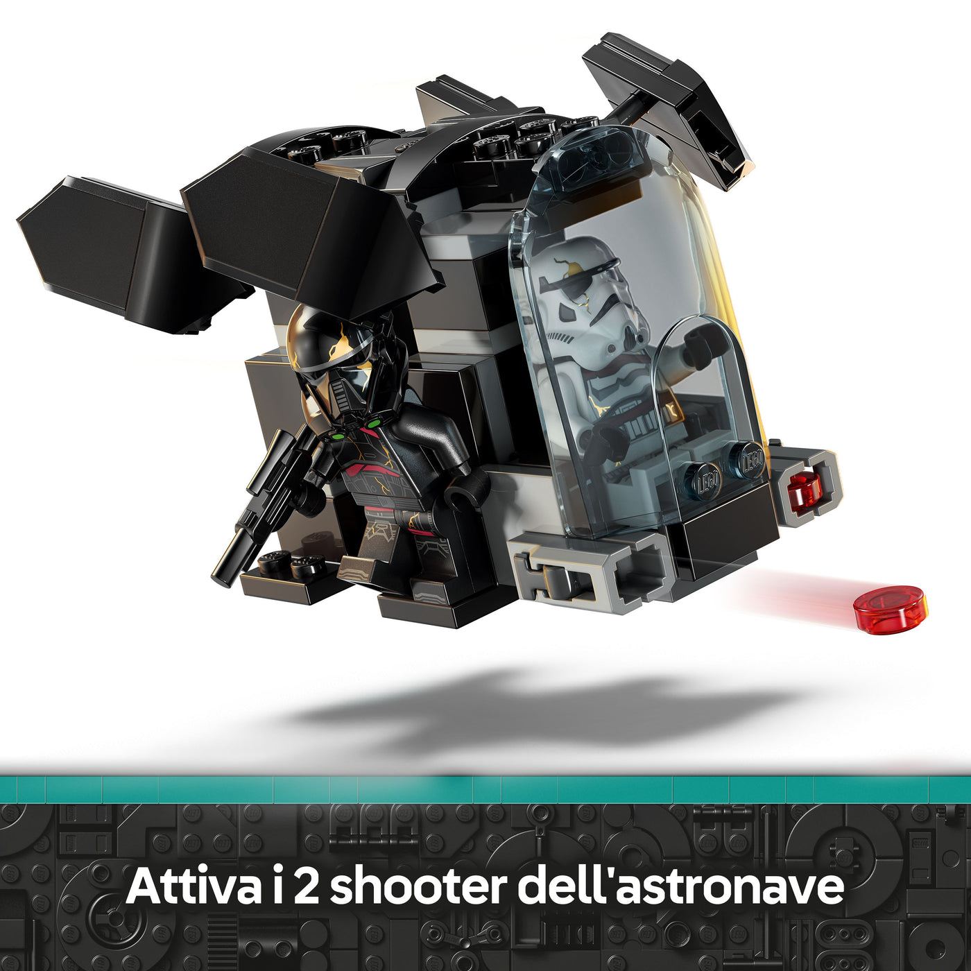 Battle Pack Death Trooper e Night Trooper visione dettaglio shooter dell'astronave