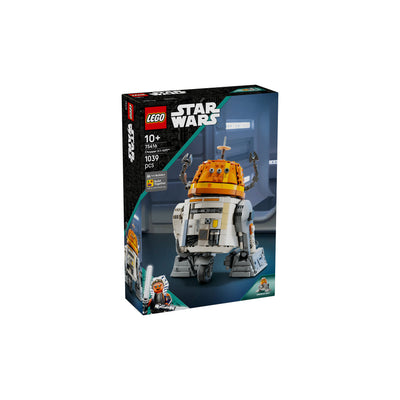 Droide astromeccanico Chopper (C1-10P)™ visione con prospettiva laterale della scatola del set lego