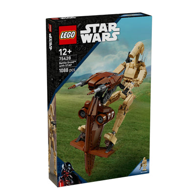 Battle Droid™ con STAP visione con prospettiva laterale della scatola del set lego