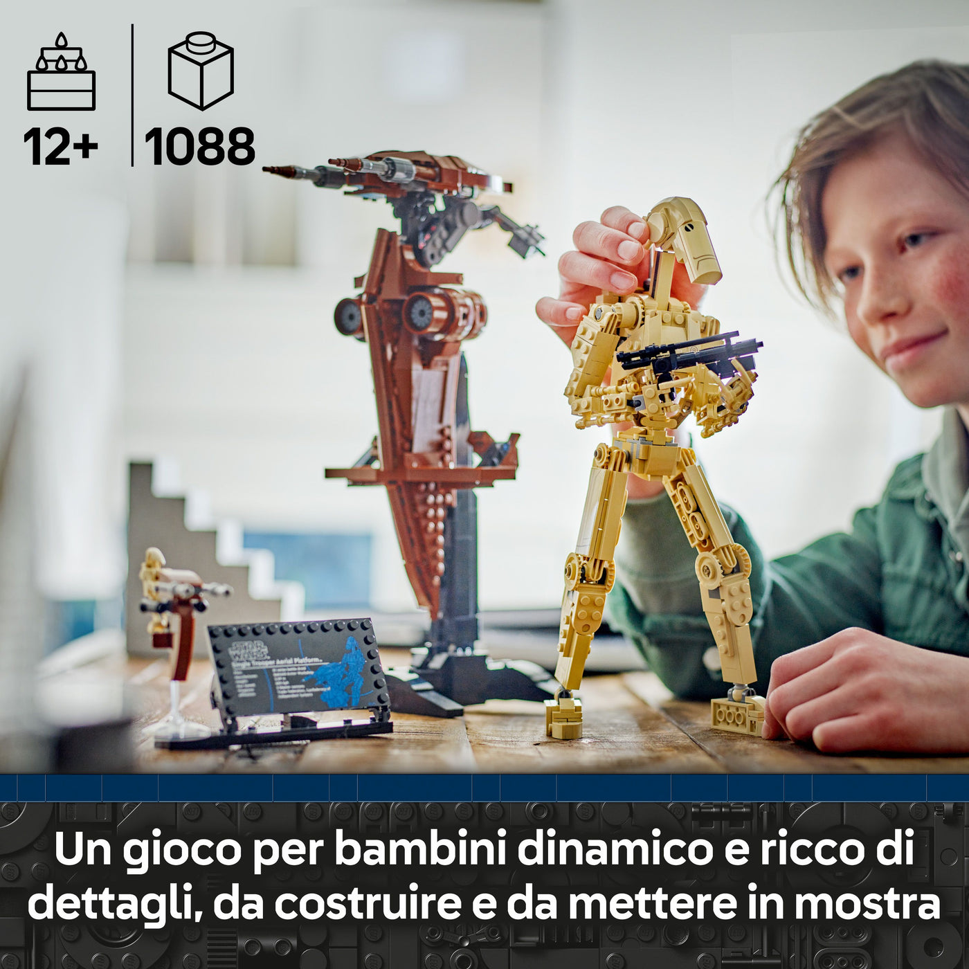 Battle Droid™ con STAP fotografia promozionale "Un gioco per bambini dinamico e ricco di dettagli, da costruire e da mettere in mostra"
