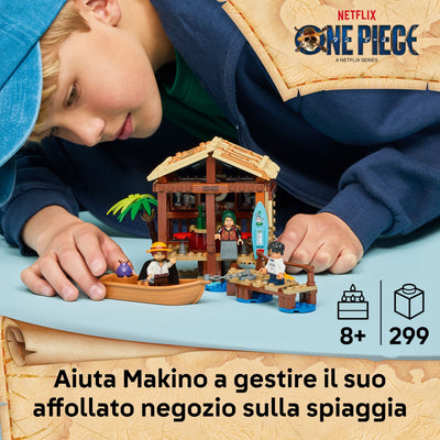 La capanna del Villaggio Foosha fotografia promozionale "Aiuta Makino a gestire il suo affollato negozio sulla spiaggia"