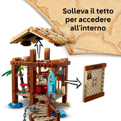 La capanna del Villaggio Foosha visione dettagli del set lego