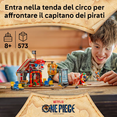 La tenda del circo di Bagy il Clown fotografia promozionale "Entra nella tenda del circo per affrontare il capitano dei pirati"