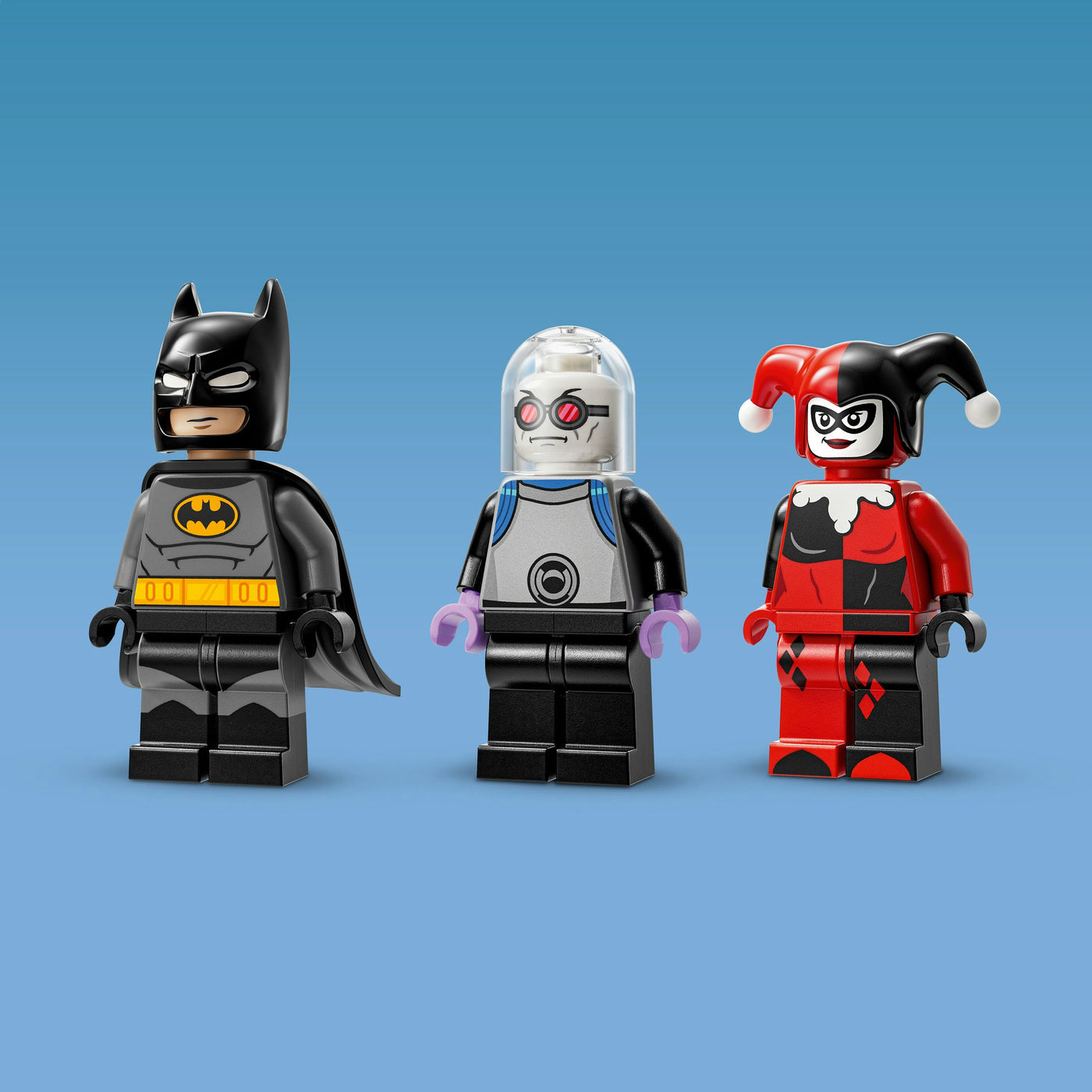 Batman con Batmobile vs. Harley Quinn e Mr. Freeze