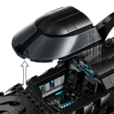 Batmobile™ Batman Forever™ visione dettaglio tettuccio apribile del set lego