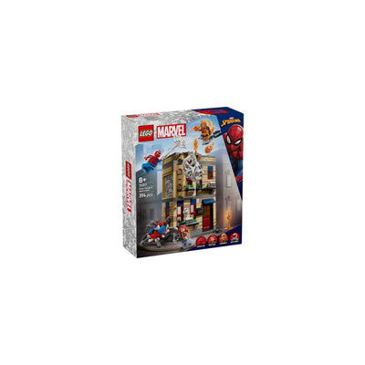 Appartamento di Peter Parker visione con prospettiva laterale della scatola del set lego