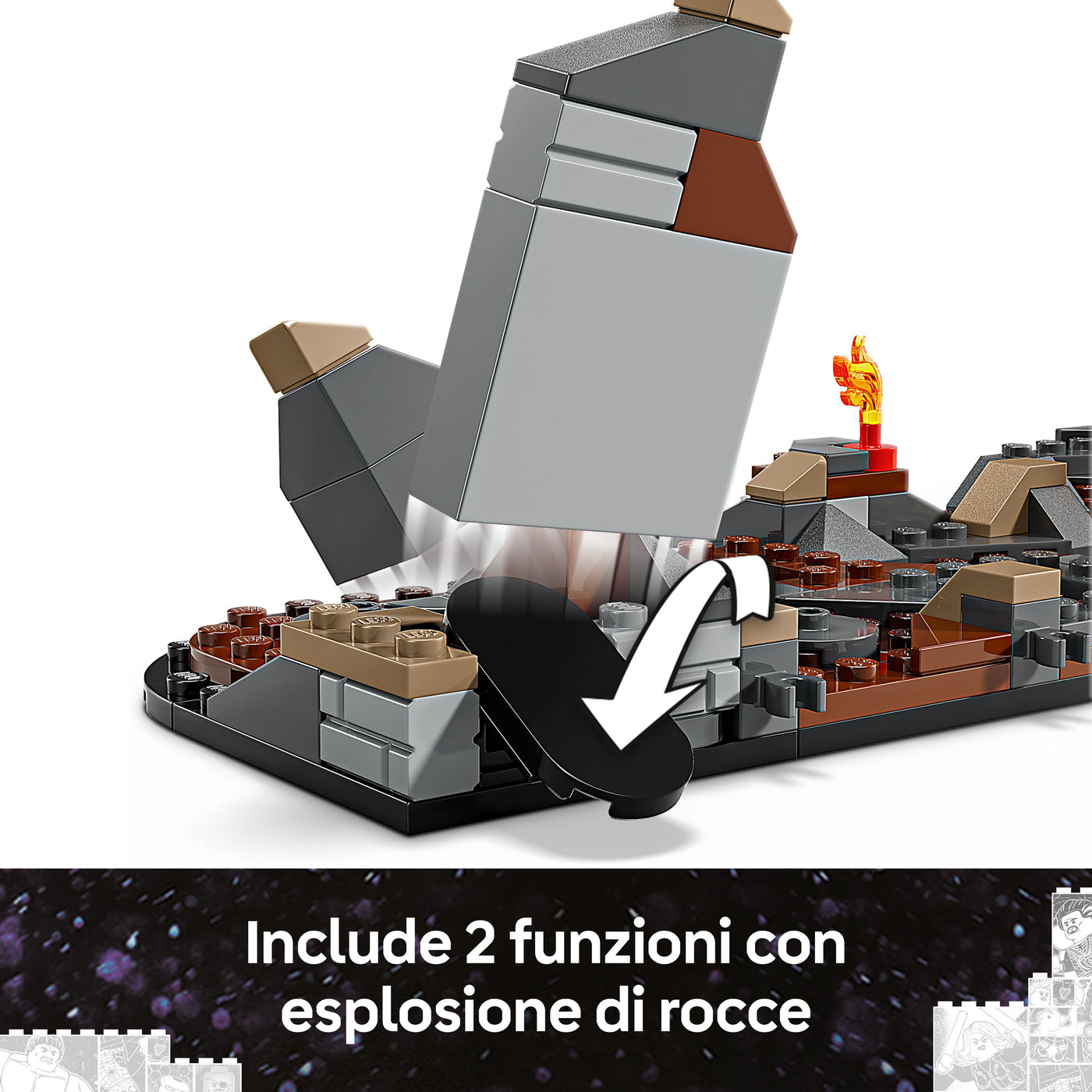 Avengers: Endgame La battaglia finale visione dettaglio funzioni mobili del set lego